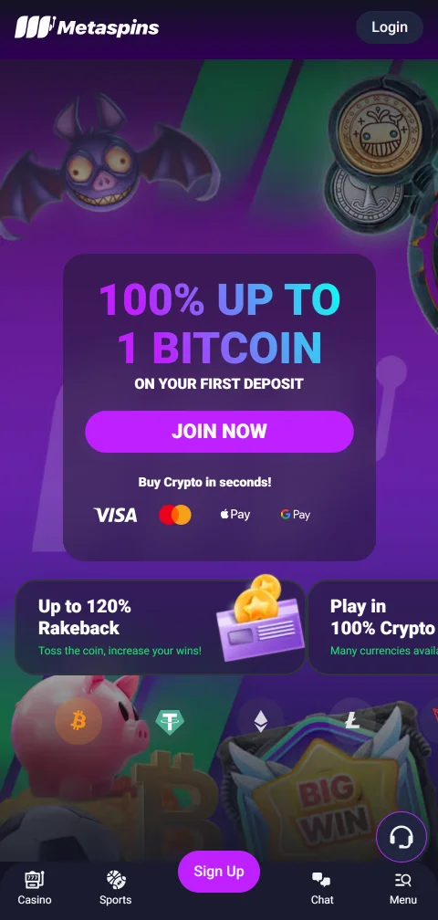 Acceso móvil optimizado sin aplicación en Metaspins Casino México - juega desde navegador