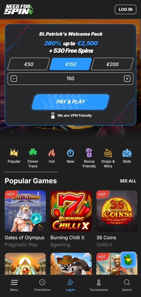 Need for Spin Casino México en dispositivos móviles - acceso completo sin aplicación requerida