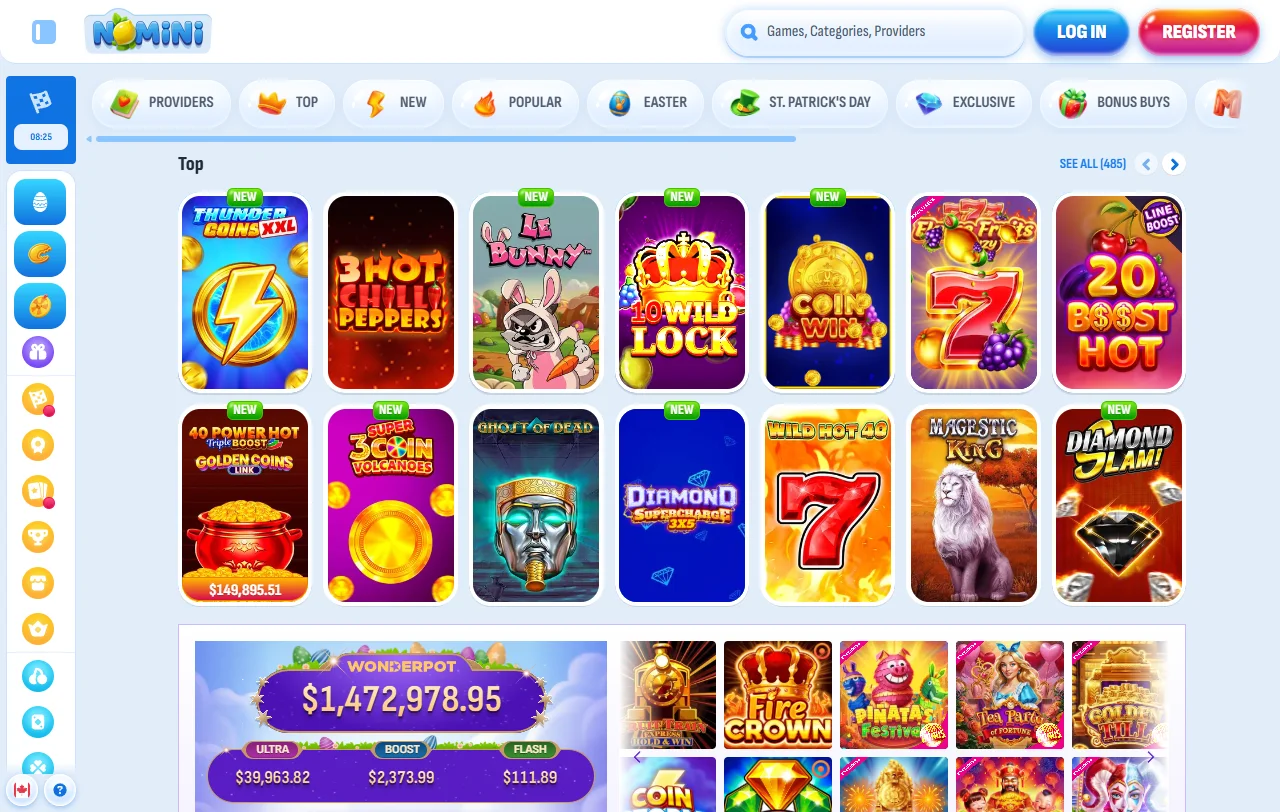 Bono de bienvenida y promociones activas en Nomini Casino México