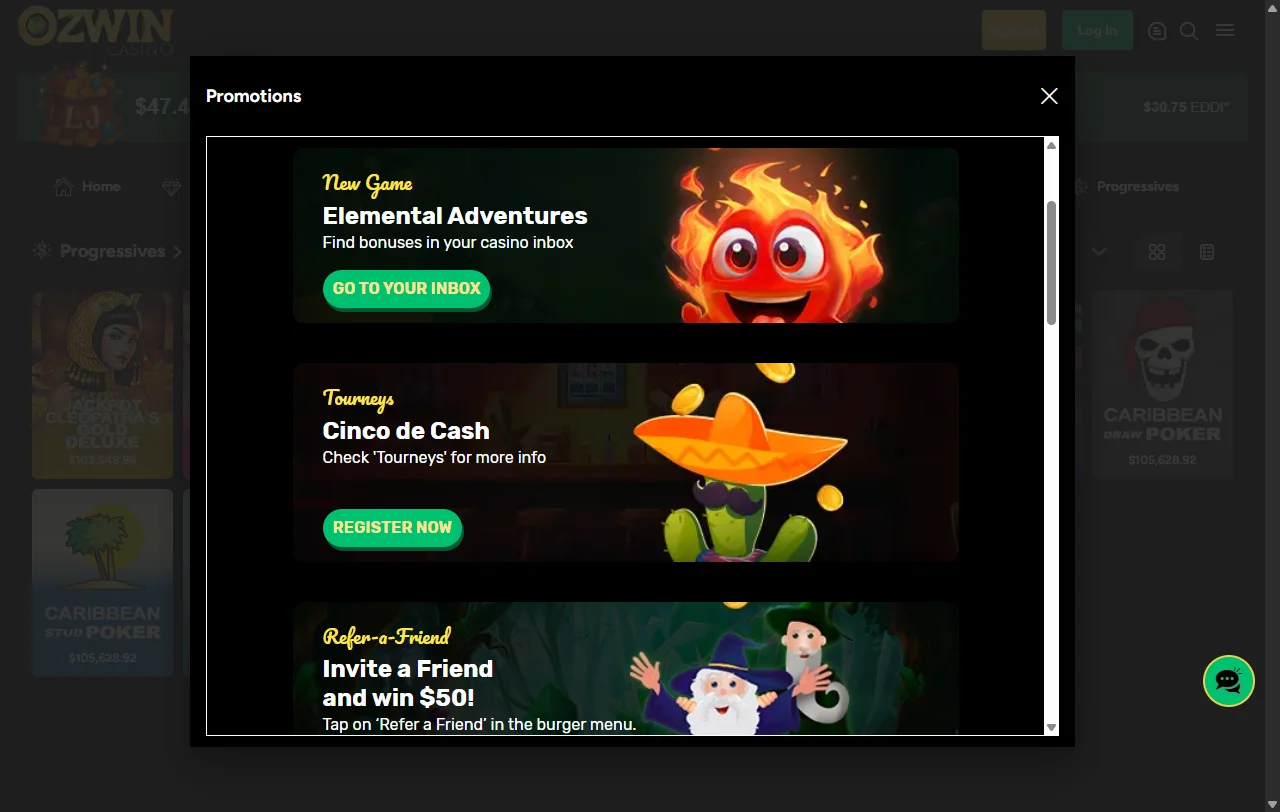 Estructura de bonificación y promociones disponibles en Ozwin Casino México para nuevos usuarios