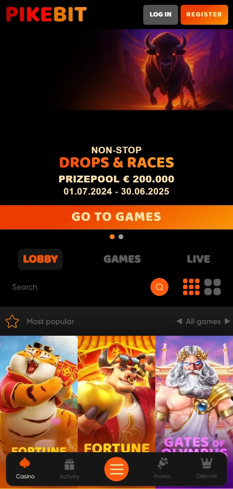 Aplicación móvil de Pikebit Casino México optimizada para iOS y Android con acceso completo a juegos