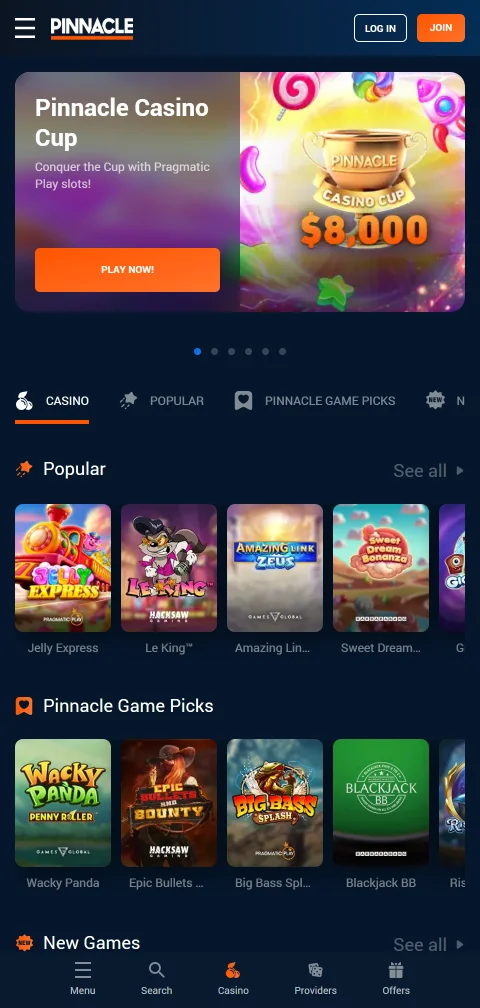 Pinnacle Casino México accesible en dispositivos móviles con versión PWA responsive completa