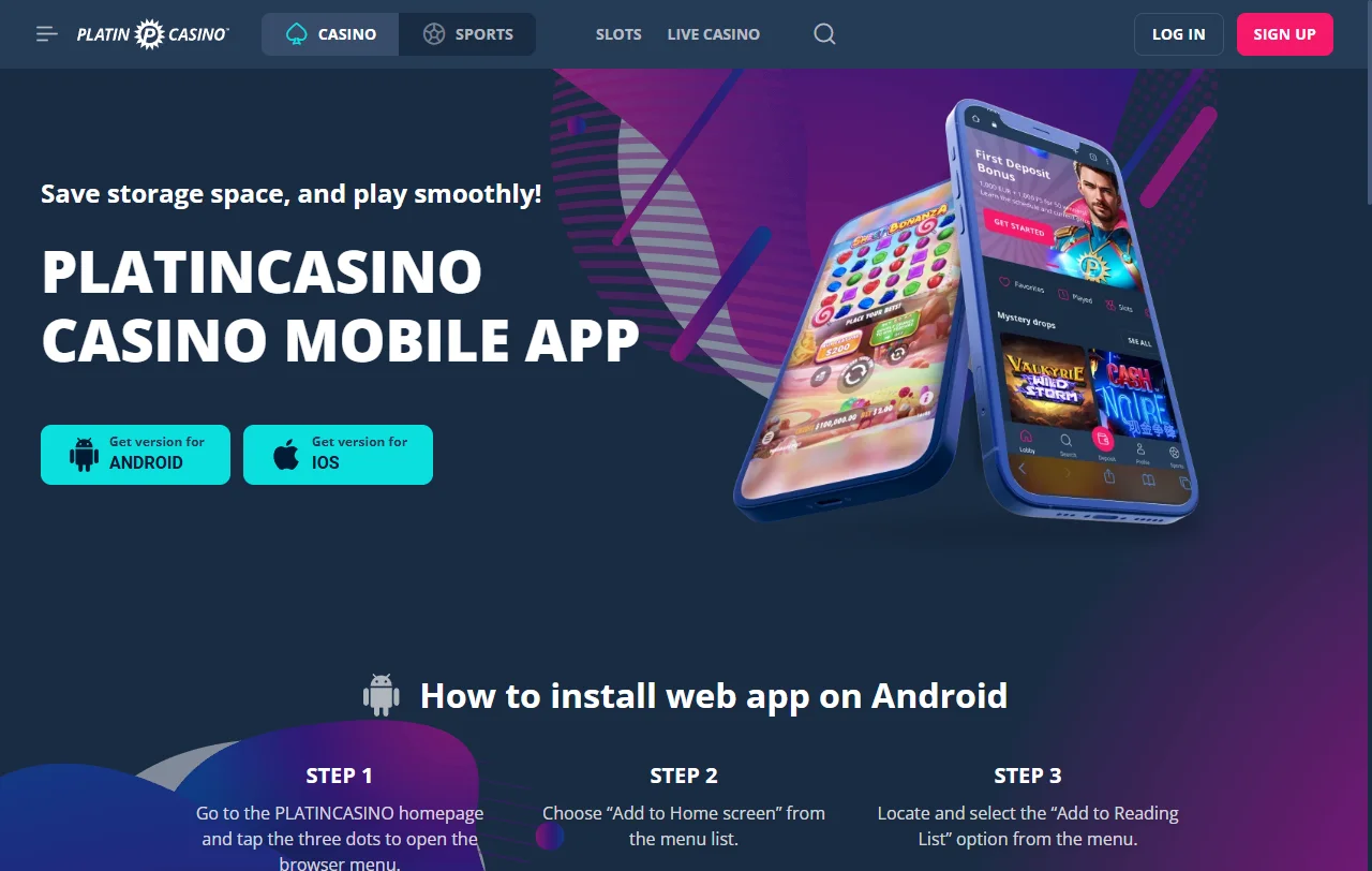Catálogo de juegos de Platin Casino México con slots de Pragmatic Play, Evolution Gaming y proveedores principales