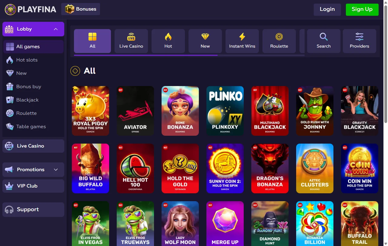Bono de bienvenida y promociones recurrentes disponibles en Playfina Casino México para nuevos jugadores