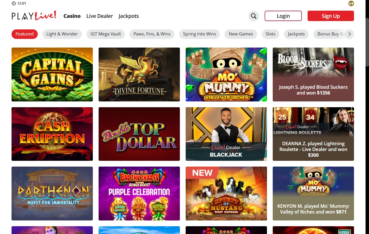 Ofertas de bonificación y promociones de bienvenida en PlayLive Casino México