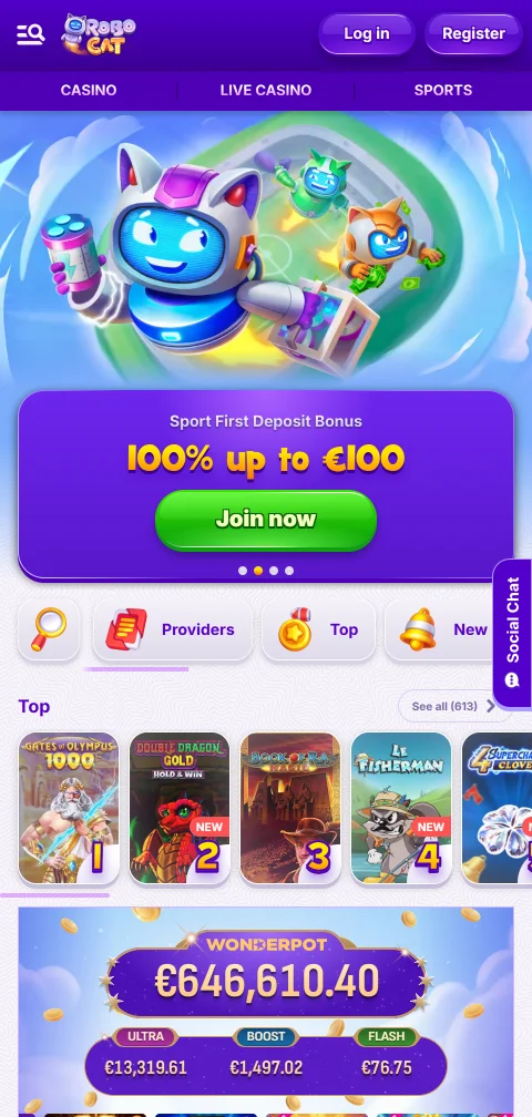 Acceso móvil completo a RoboCat Casino México sin aplicación nativa - experiencia responsiva optimizada
