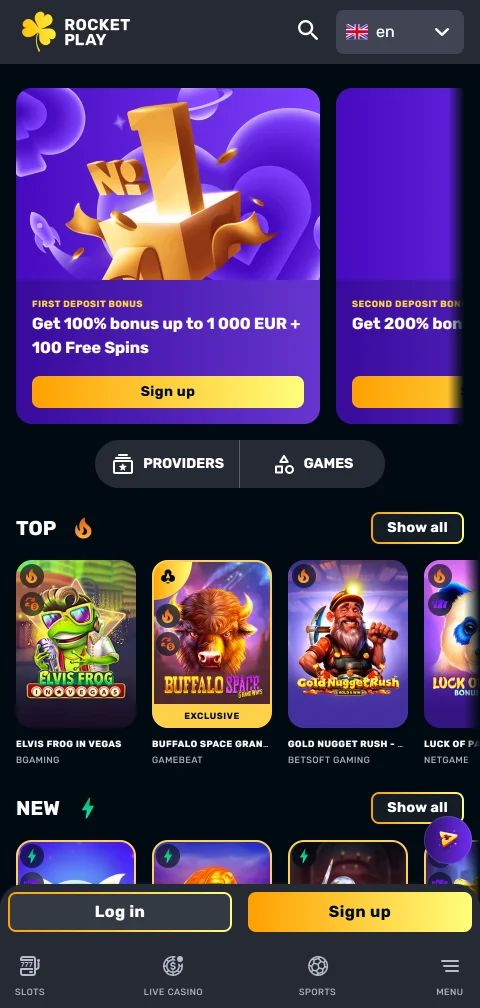 Plataforma móvil responsive de RocketPlay Casino México accesible desde cualquier dispositivo