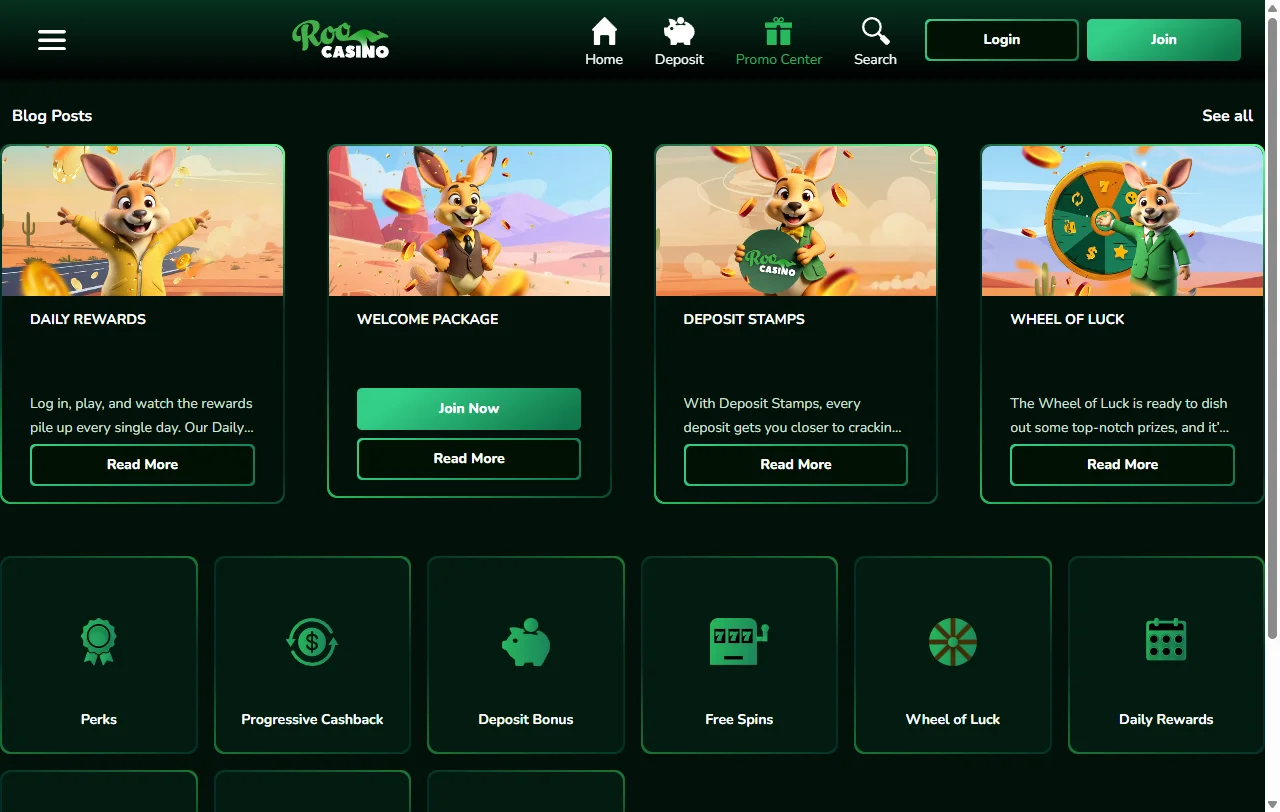 Catálogo de juegos en Roo Casino México incluyendo tragamonedas, mesas en vivo y proveedores destacados