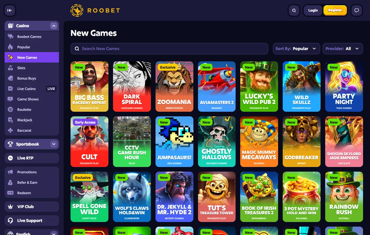 Ofertas de bono de bienvenida y promociones activas en Roobet Casino México