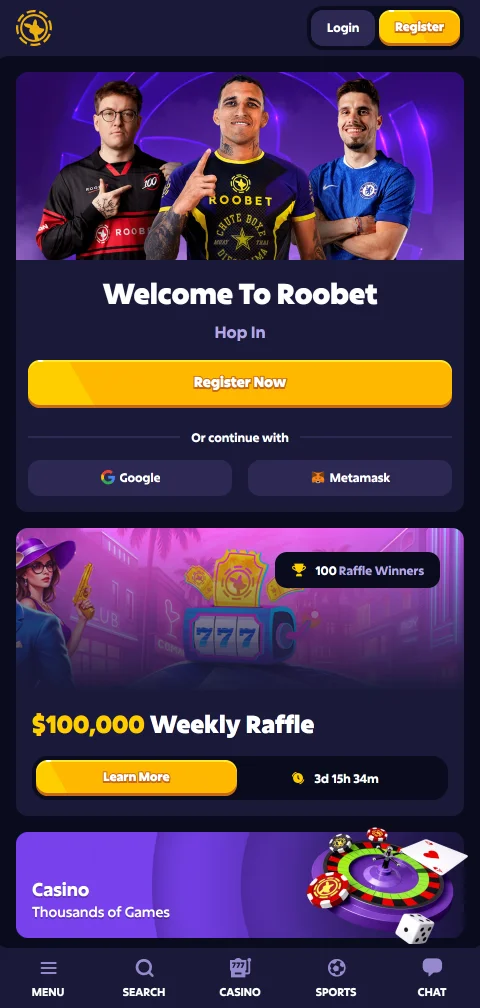Experiencia de juego móvil optimizada en Roobet Casino México para dispositivos iOS y Android