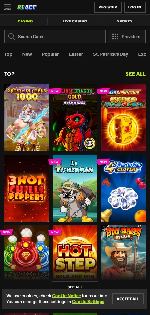 Métodos de depósito y retiro en RT Bet Casino México - opciones de pago locales y procesamiento rápido para México