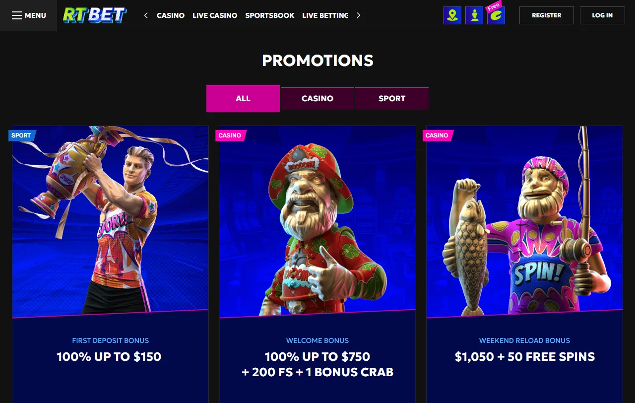 Ofertas de bonificación y promociones disponibles en RTBet Casino México para nuevos jugadores