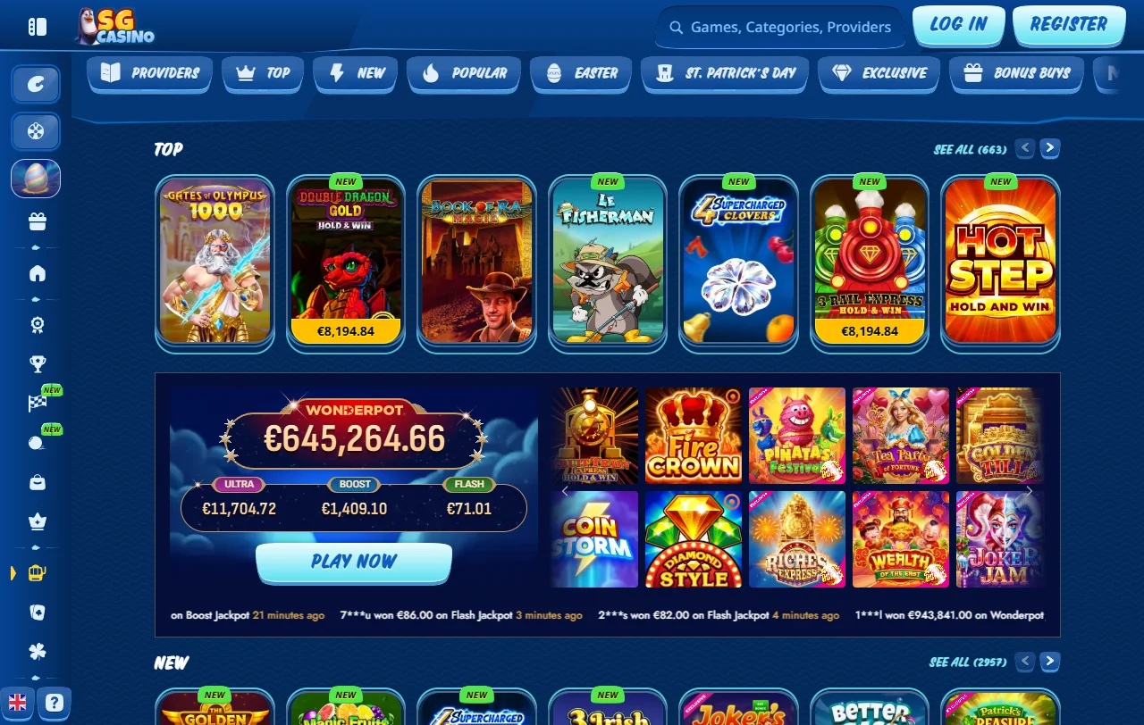 Estructura de bonificación y promociones exclusivas ofrecidas por SG Casino México
