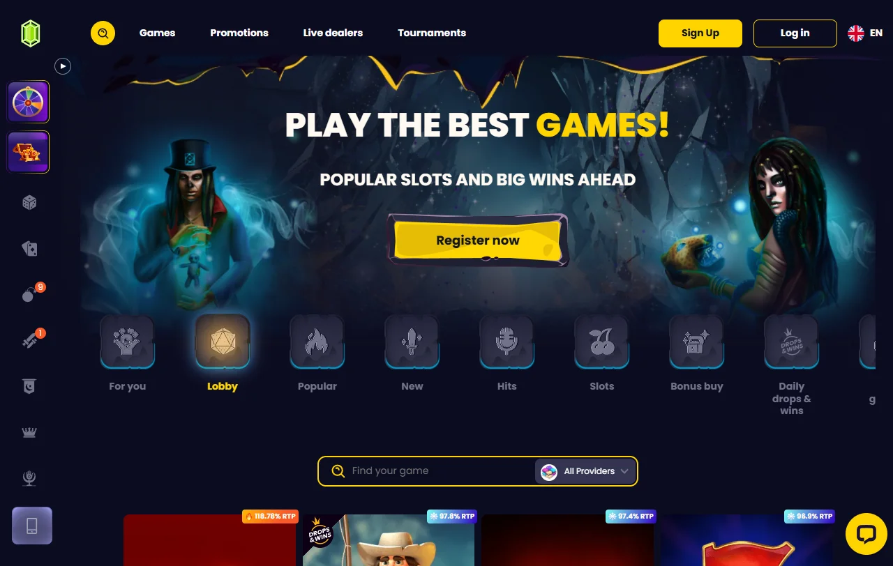 Bono de bienvenida de Slotsgem Casino México — hasta 500 MXN + 50 giros gratis con términos de apuesta documentados