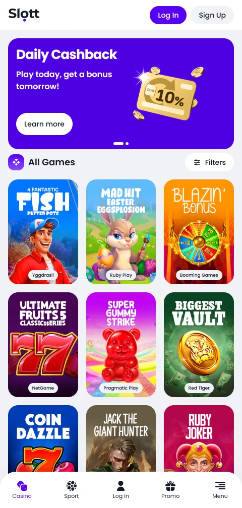 Slott Casino México aplicación móvil responsive accesible en iOS y Android sin descargar app