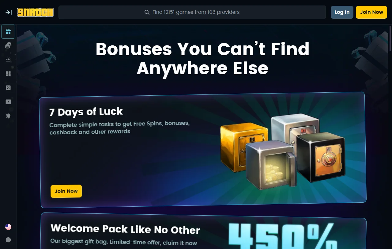 Bonificaciones de bienvenida y promociones disponibles en Snatch Casino México