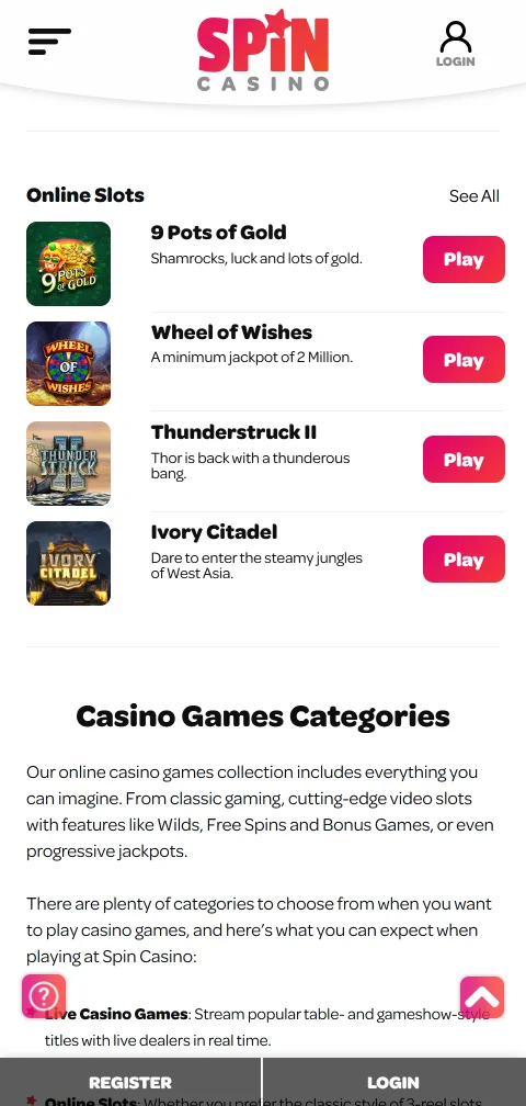 Métodos de depósito y retiro aceptados en Spin Casino México para jugadores en México