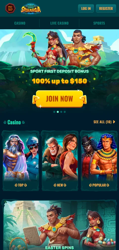 Spinanga Casino México accesible en dispositivos móviles - aplicación iOS y Android disponibles