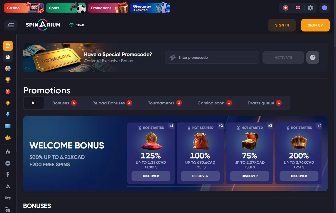 Biblioteca de juegos de Spinarium Casino México con 3,500+ títulos de proveedores internacionales