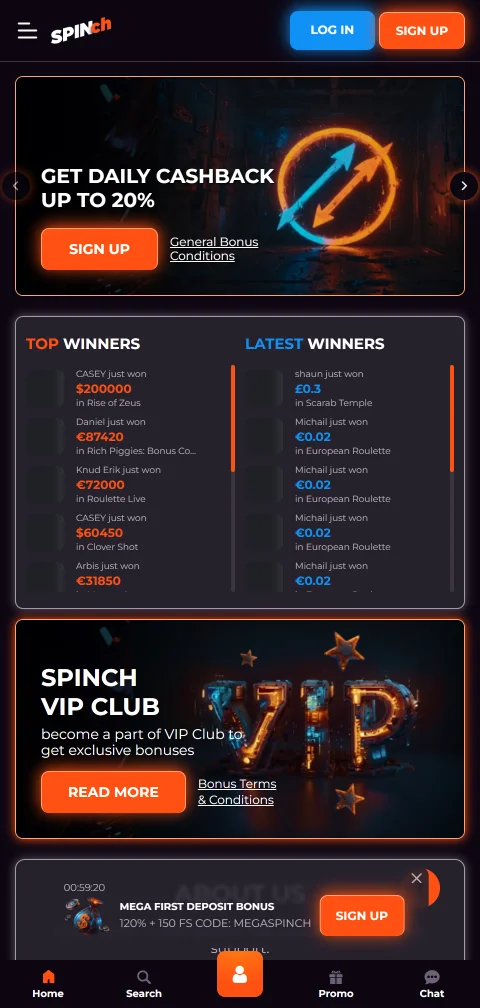 Experiencia de juego móvil optimizada en Spinch Casino México para dispositivos iOS y Android