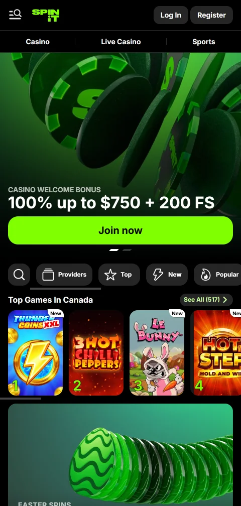 Acceso móvil optimizado a Spinit Casino México mediante aplicación web progresiva sin descarga