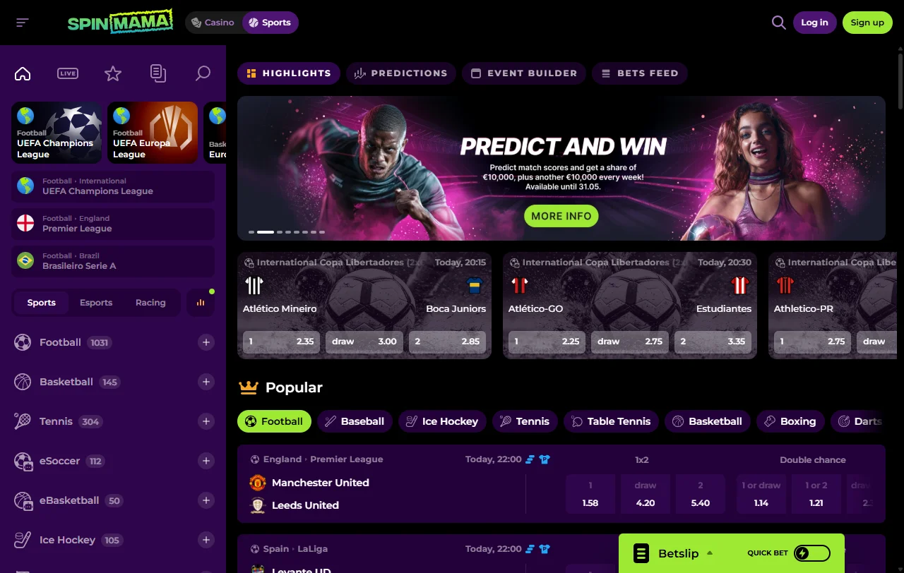 Bonificación de bienvenida y promociones recurrentes disponibles en Spinmama Casino México