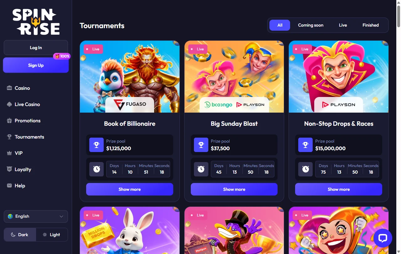 Bonos de bienvenida y promociones recurrentes disponibles en Spinrise Casino México