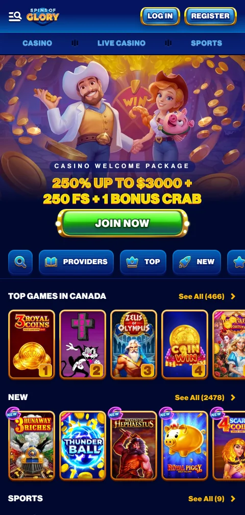 Experiencia de juego móvil de Spins of Glory Casino México - acceso completo desde dispositivos iOS y Android