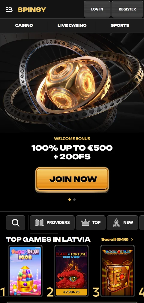 Spinsy Casino México en dispositivos móviles - experiencia de juego optimizada para Android e iOS