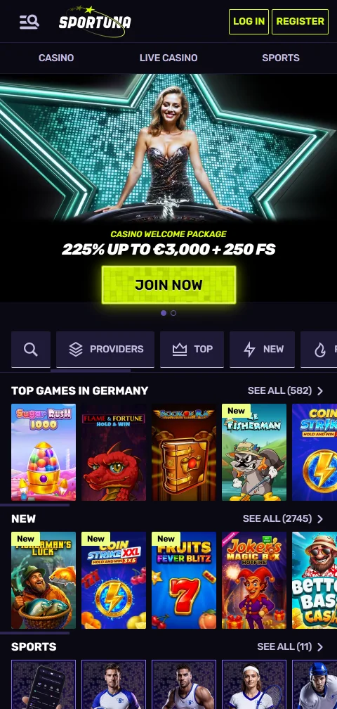 Sportuna Casino México optimizado para dispositivos móviles con acceso completo a entretenimiento