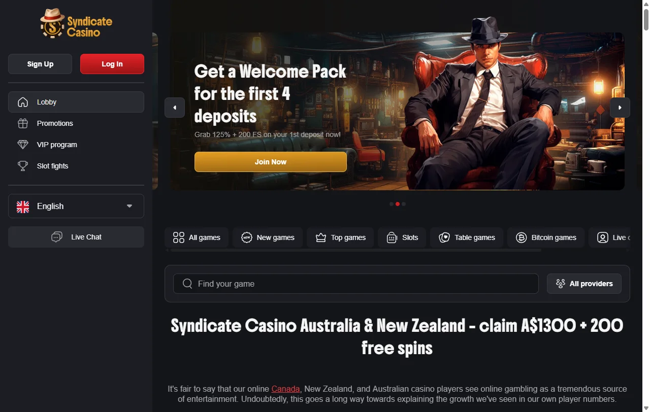 Reseña completa de Syndicate Casino México con análisis de características principales para jugadores mexicanos