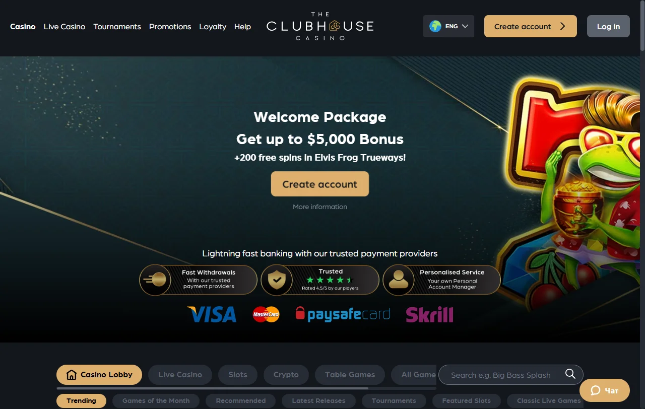 Análisis completo de The Clubhouse Casino México mostrando interfaz de escritorio con biblioteca de juegos y opciones de navegación