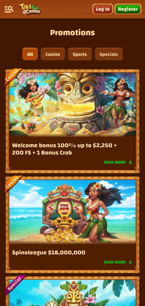 Métodos de depósito y retiro aceptados en Tiki Casino México para jugadores de México