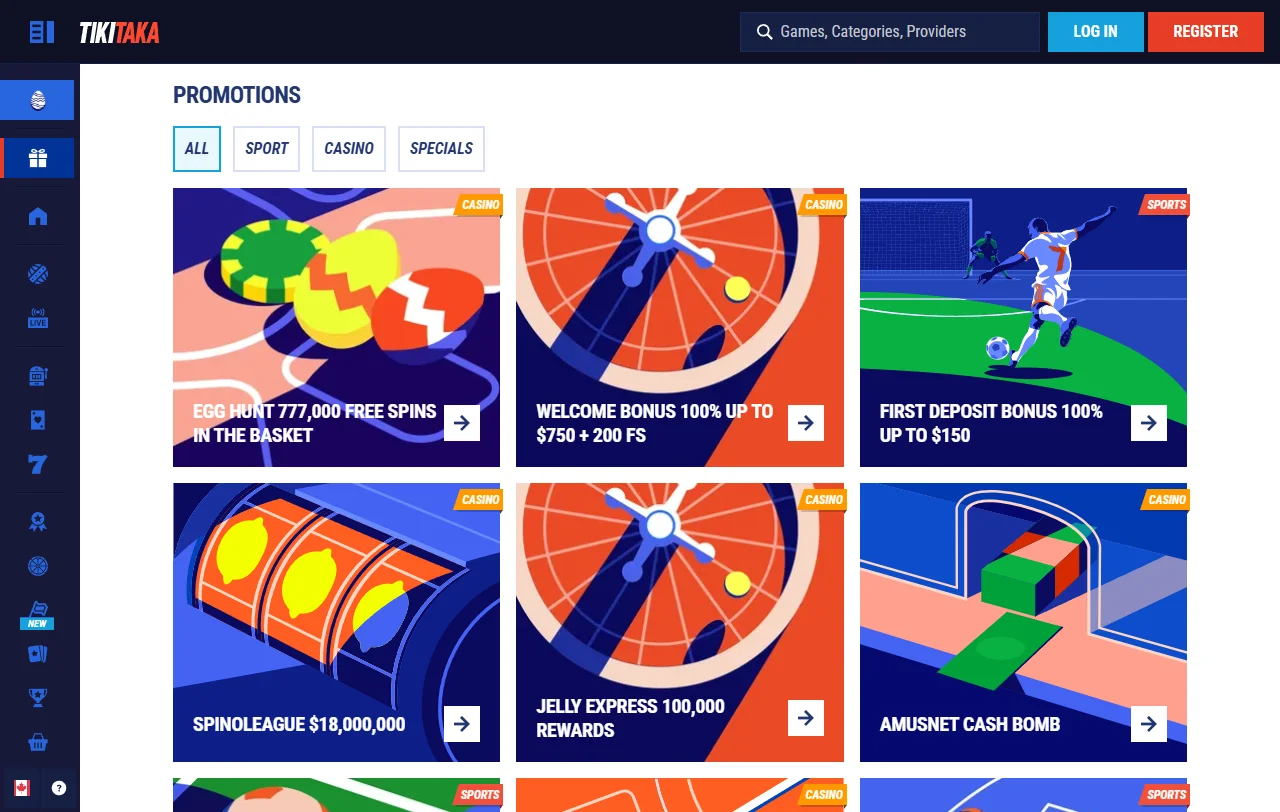 Bonos de bienvenida y promociones disponibles en TikiTaka Casino México para nuevos jugadores