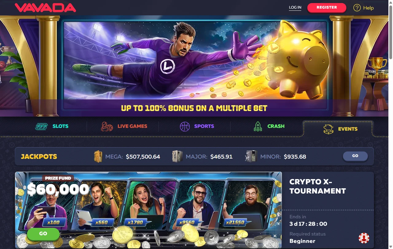 Máquinas tragaperras, juegos de mesa y crupier en vivo disponibles en Vavada Casino México