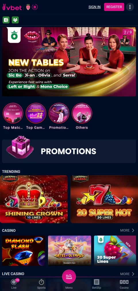 Vbet Casino México en dispositivos móviles - experiencia gaming compatible Android e iOS