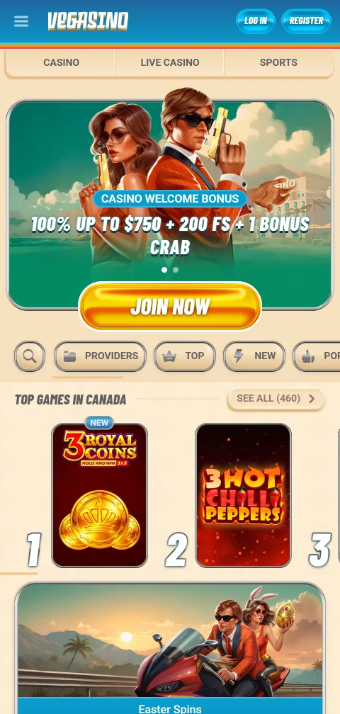 Vegasino Casino México en dispositivos móviles - experiencia optimizada de juego y navegación