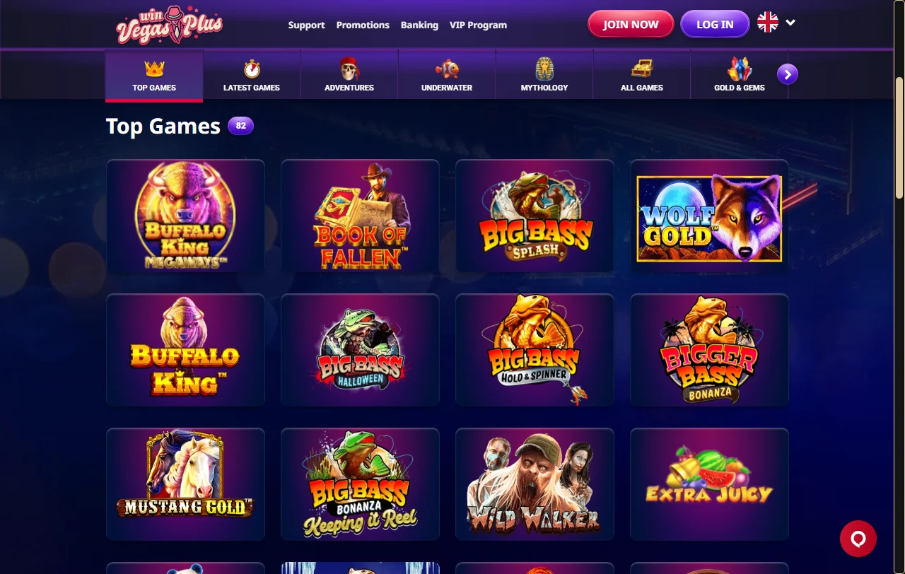 Tragamonedas, juegos de mesa y entretenimiento en vivo disponibles en VegasPlus Casino México