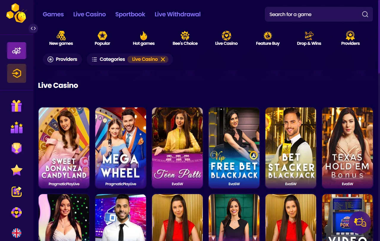 Bono de bienvenida de Wazbee Casino México aproximadamente 100% hasta $500 MXN con estructura de promociones recurrentes